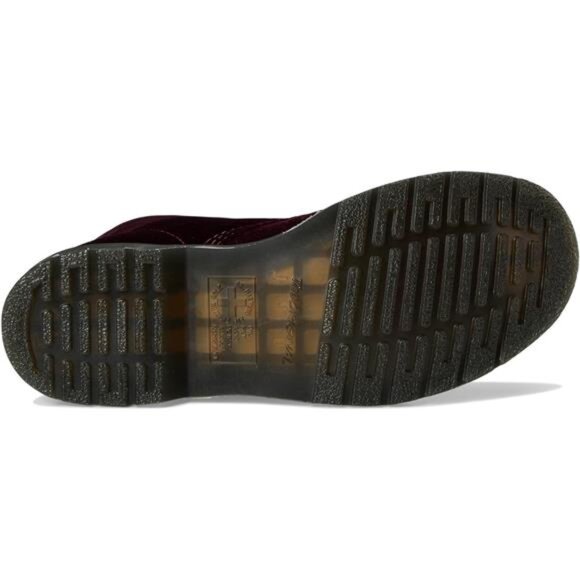 Dr. Martens Women’s Vegan 1460 Pascal Velvet Boots – 8-Eye Lace-Up Combat Boot 7 - Picture 4 of 9